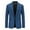 Blue, variant on Mens Tops Clearance Mens Casual Fashion Solid Slim Fit Suit Jacket 1 Button Long Sleeves Stretch Lightweight Blazer Suit Business Sport Coat Tops