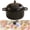 Black, variant on ZFSBZBS Cute Ramen Bowl Set Microwavable Pig Ramen Noodle Cooker Wheat Straw Bowl with Strainer Lid Handle Spoon Chopsticks Fork Gift for Home Dorm College,Black
