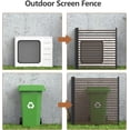 thumbnail image 4 of QinaQin 48 x 71 Inch 2-Panel No-Dig Metal Privacy Fence, Rustproof, Black, 4 of 5