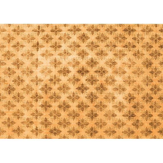 Ahgly Company Indoor Rectangle Persian Orange Traditional Area Rugs, 4' x 6'