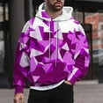 thumbnail image 1 of Sudadera con capucha para hombre, estilo casual, con cuello redondo, estampado, manga larga, blusa de poliéster, 1 of 6