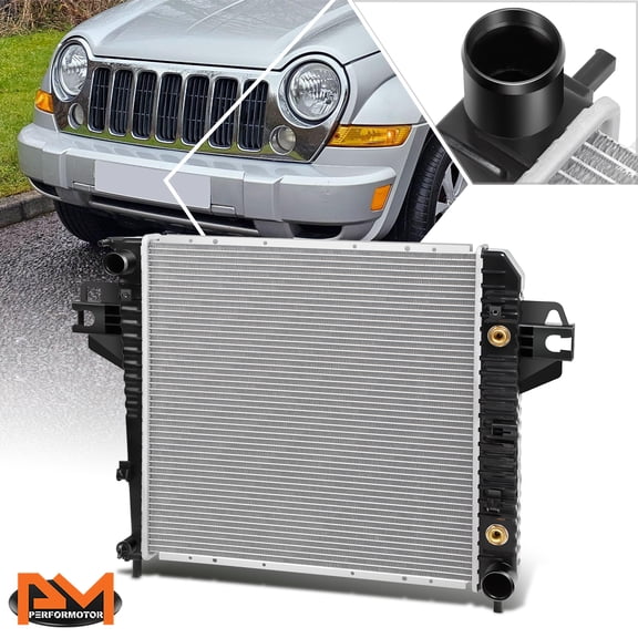 PM PERFORMOTOR Aluminum Core Replacement Radiator For 02-06 Jeep Liberty 3.7L V6 Full DPI-2481