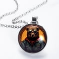 thumbnail image 2 of Xiong Fugu Women's Glass Design Circular Pendant Necklace - Sparkle and Shine with this Elegant Necklace, 2 of 5