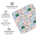 thumbnail image 4 of Honeii Back To School Print Leather Coaster Set of 6, Ideal for Safeguarding Your Furniture from Drinks Spills and Effortless Cleanup,Square, 4 of 7