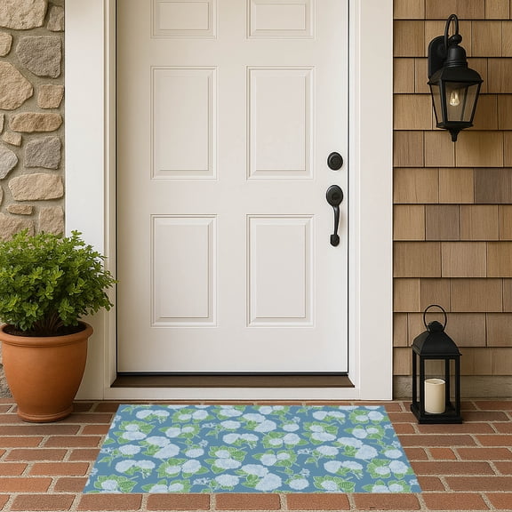 Hydrangea Outdoor Doormat