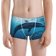 thumbnail image 5 of Yiaed Ocean Dolphin Fish School Print Boys' Boxer Briefs Cotton Casual Stretch Comfort Boys Boxers - Kids Boxer Briefs Underwear for Boys (6-18)-XX-Small, 5 of 5