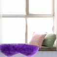 thumbnail image 2 of PiccoCasa Wool Imitation Sheepskin Double Heart Shaped Area Rug for Home, 4 x 2 ft Purple, 2 of 8
