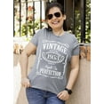 thumbnail image 2 of 70th Birthday VINTAGE 1953 Women's T-shirt, 3XL, H. Grey, 2 of 3