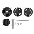 thumbnail image 3 of Soporte para computadora de bicicleta, ánodo CNC, diámetro de horquilla delantera de 28,6 mm, tornillos de acero inoxidable 304, cubierta de dirección para potencia de bicicleta, soporte negro, 3 of 14