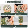 thumbnail image 3 of Yayeee Table Lamp for Bedroom Nightstand LED Portable Bedside Warm Light, Orange Floral Garden, 3 of 7