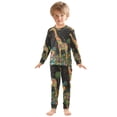 thumbnail image 3 of BZSMCE Unisex Pajama Set Snug-Fit Cotton Sleepwear Galactic Giraffe Printed, 3 of 7