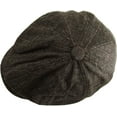 thumbnail image 5 of Herringbone Applejack Wool Blend Newsboy Gatsby Ivy Hat Golf Driver Ascot, 5 of 6