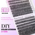 thumbnail image 2 of Extensiones de pestañas Pawotence Lash Clusters, 280 unidades, 30D y 40D, 2 of 7