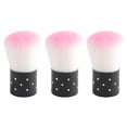 thumbnail image 1 of WORGEOUS Cepillo de pelo suave de manicura 3PCS Cepillo de polvo de polvo portátil Cepillos de limpieza de champiñones preciosos Herramienta de arte de uñas para salón Hogar Rosa, 1 of 9