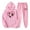 Pink, variant on Feancey Womens Sweatsuits 2 Piece Set Valentines Day Casual Heart Print Hoodies and Jogger Pants Matching Sets Cute Y2K Tracksuit Two Piece Beige L