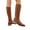 06#Brown, variant on Women's Faux Suede Knee High Boots Wear Resistant Anti Slip Rubber Sole Relaxed Fit Indoor Outdoor Ladies Fall Winter Long Dress Boots For Women