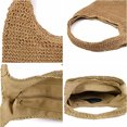 thumbnail image 4 of Bolso de hombro de paja para mujer, bolso de mano tipo cubo, tejido de playa de verano, bolso tejido a mano, 4 of 5