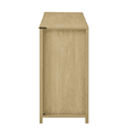 thumbnail image 6 of Hassch Farmhouse Sideboard Buffet Cabinet with Storage, 59.3" Kitchen Cabinet with Sliding Barn Door and Mesh Doors, Credenza with Open Storage Shelves, Coffee Bar Cabinet, Natural, 6 of 11