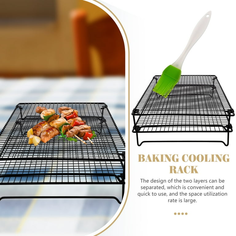 Baking Cooling Rack Metal Grill Wire for Cookies Drying Food Grade  Non-Stick Coating Carbon Steel