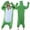 Green, variant on Dianli Cute Adult Fleece Jumpsuit Cartoon Frog Long Sleeve Hooded Onesie Warm Plush Zipper Front Cozy Loungewear Animal Pajamas One Piece Sleepwear Comfortable Home Relaxed Fit