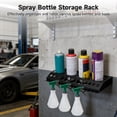 thumbnail image 3 of Spray Bottle Holder Wall Mount, Auto Cleaning Detailing Tools Hanger, Garage Bottle Organizer with 4 Spray Can Slots, 12 Holes, and 7 Hooks, Wide Application for Car Washing, Home Cleaning, 3 of 6