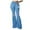 Blue, variant on Qulqfy Bootcut Summer Jeans for Women High Waisted Flare Black Casual Slim Stretchy Ripped Jeans Trousers Women L