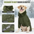thumbnail image 4 of UOSIA Warm Dog Coat with Double Zipper, Winter Dog Clothes for Small Medium Large Dogs, 4 of 6