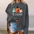 thumbnail image 2 of Dyegold Halloween Women Sweatshirt Savings Plus Size Long Sleeve Pullover Tops Fall Ladies Casual Pumpkin Shirts Graphic Teen Girls Vintage Sweaters Oversized Sweatshirt Hoodies Crewneck Shirts, 2 of 4