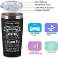 thumbnail image 4 of Boss Gift for Women Men Tumbler Cup with Lid and Straw Funny Christmas Birthday Appreciation Gifts Coffee Cup 20 oz Double Wall Vacuum Insulated Stainless Steel Travel Mug Tumbler, 4 of 6