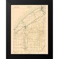 thumbnail image 2 of USGS 19x24 Black Modern Framed Museum Art Print Titled - Mentor Ohio Quad - USGS 1907, 2 of 5