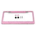 thumbnail image 3 of SPRING PARK Stainless Steel Rhinestones Glittering Car Auto License Plate Frame Tag Cover, 3 of 5