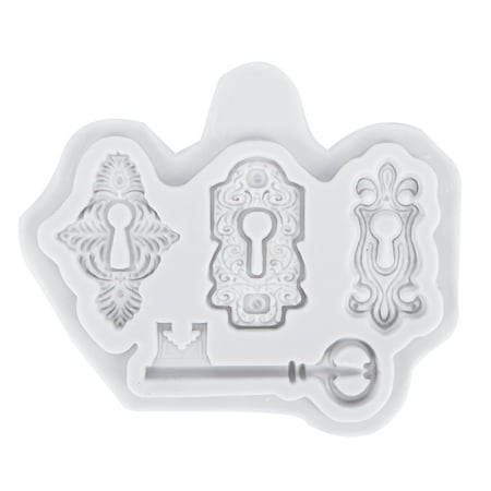 

2024 Keyhole Key Pattern Silicone Mold Fondant Chocolate Mold Baking Cake Decorating Tools50-1767 Gray