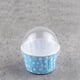 thumbnail image 4 of 100 piezas de mini moldes para cupcakes, moldes redondos de papel para hornear pasteles, moldes para muffins con tapa, color azul, 4 of 9