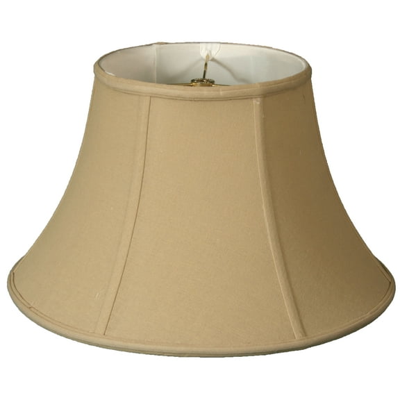 Royal Designs 16" Shallow Bell Lamp Shade Linen Beige