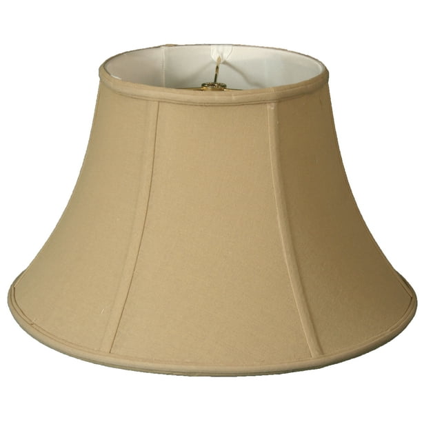 Royal Designs 13" Shallow Bell Lamp Shade Linen Beige