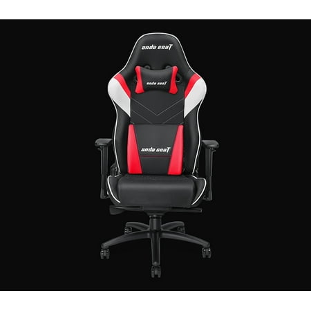 Andaseat Furniture Gaming Racer Chair Black White Red Ad4xl