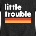 thumbnail image 3 of Instant Message - Trouble Little - Toddler & Youth Girls Short Sleeve Graphic T-Shirt, 3 of 6
