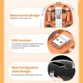 thumbnail image 4 of Transparent Mouse, Portable Ergonomic PC Mouse,  BT1 BT2 2.4GHz 3 Mode Silent Adjustable DPI Rechargeable Transparent Mouse, 4 of 7