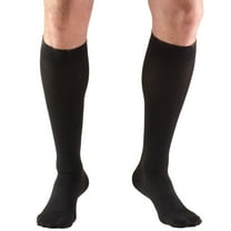 Truform Stockings, Knee High, Open Toe: 15-20 mmHg, Black, Large