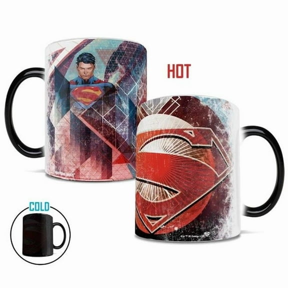 Trend Setters  Superman Geometric Morphing Heat-Sensitive Mug