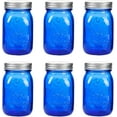 thumbnail image 2 of 16 oz Blue Mason Jars with Lids - Food Grade Safe - 6 Pack Canning Jars for Fruits and Veggies - Versatile and Stylish Kitchen Storage Solution|Blue Mason Jars 16oz with Lids, Food Grade safe - Six Pa, 2 of 7