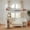 Full + White + Solid Wood, variant on Full Size Wood Loft Bed with Desk, Bedside Storage Shelf, Sofa and Light, Navy Blue