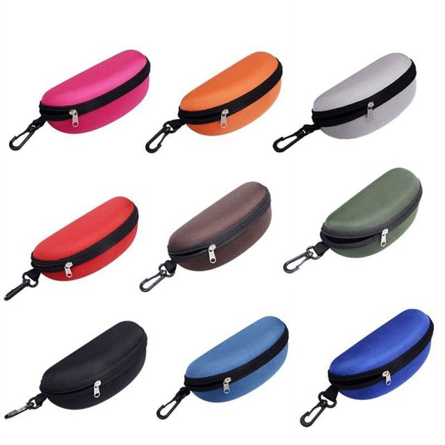 Estuche grande de tela EVA Oxford de colores para gafas de sol, caja de almacenamiento con cremallera para miopía, estuche portátil para gafas de sol deportivas para hombres y mujeres