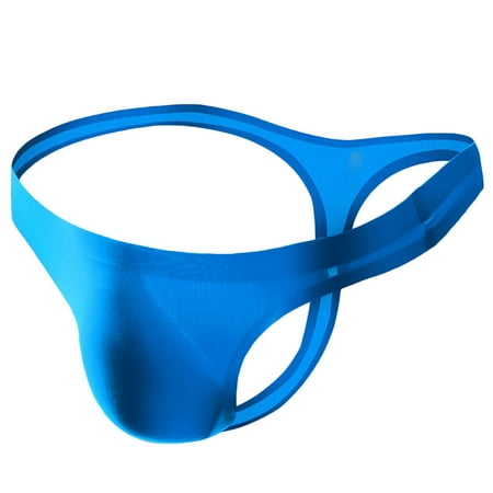 

Dadaria Mens Underwear Briefs Cotton Comfortable Breathable Solid Color Low Waist Briefs Blue M Male