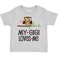 thumbnail image 3 of Inktastic My Gigi Loves Me Girl Owl Girls Toddler T-Shirt, 3 of 5