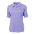 thumbnail image 2 of Women's Cutter & Buck Lavender New England Patriots Virtue Eco Pique Recycled Polo, 2 of 3