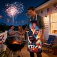 thumbnail image 4 of EGNMCR Memorial Day Decorations,4Th of July Decorations, Patriotic Decorations Independence Day Aprons Festive Decor Kitchen Cooking For Stain Protection Pre shrunk cotton and linen, 4 of 5