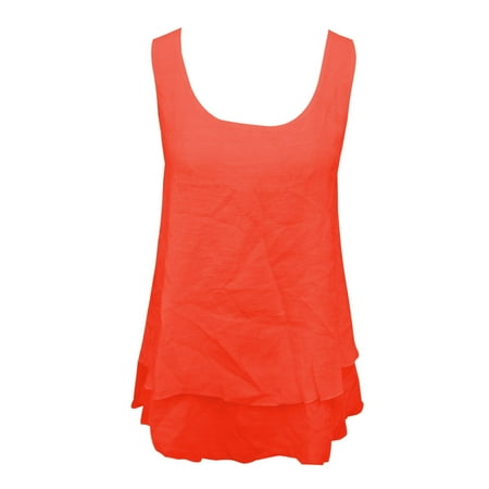 New Summer Vest With Built In Bra Strapless Sleeveless Double Layer Cake Skirt Tail T Shirt Top For Women