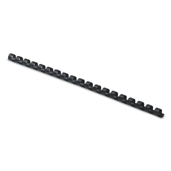 Fellowes, FEL52366, 19-ring Plastic Comb Binding, 100 / Pack, Black