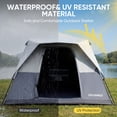 thumbnail image 3 of EVER ADVANCED 6 Person Blackout Camping Tent, Instant Family Tents, 60 s Quick Setup, Water-Resistant, Gray, 3 of 8